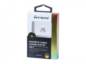 KOŃCÓWKA DO KABLA MAGNETYCZNEGO 63030 WTYK USB-C MYWAY