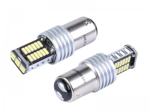 ŻARÓWKA VISION P21/5W DWUWŁÓKNOWA BAY15D 12/24V 30*4014 SMD LED CANBUS BIAŁA 2 SZT KPL