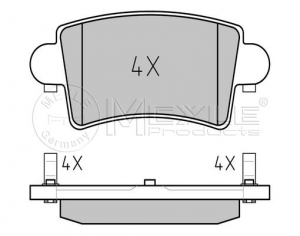 KLOCKI HAMULCOWE TYŁ - OPEL MOVANO; RENAULT MASTER III