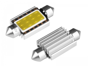 ŻARÓWKA C5W SV8.5 39MM 12V 1* COB LED CANBUS BIAŁA KPL 2 SZT.