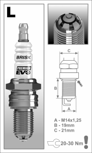 ŚWIECA ZAPŁONOWA PREMIUM EVO - HONDA, HYUNDAI, LADA, MITSUBISHI, VW