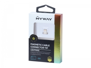 KOŃCÓWKA DO KABLA MAGNETYCZNEGO 63030 WTYK APPLE IPHONE MYWAY