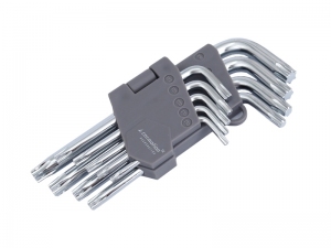 KLUCZE TORX SZEŚCIOKĄTNE 130MM ROZMIARY T10-T50  9 SZT KPL