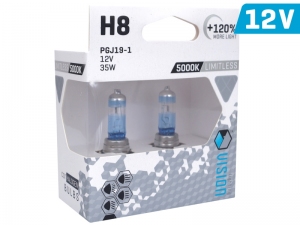ŻARÓWKA H8 12V 35W LIMITLESS WHITE + 120%   KPL 2 SZT.