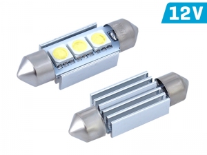 ŻARÓWKA C5W SV8.5 12V 36MM SMD LED CANBUS BIAŁA KPL 2SZT