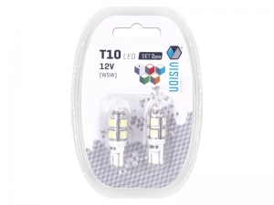 ŻARÓWKA W5W T10 12V SMD LED BIAŁA KPL 2SZT