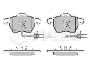 KLOCKI HAMULCOWE PRZÓD - AUDI A6; SEAT EXEO; SKODA SUPERB I; VW PASSAT B5 F/L