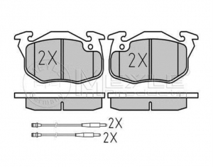 KLOCKI HAMULCOWE PRZÓD  CITROEN  SAXO 1,1-1,5D 96-  PEUGEOT 106  4ŚRUBY