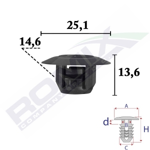 SPINKA LISTEW PROGOWYCH TOYOTA LAND CRUISER   7692413020