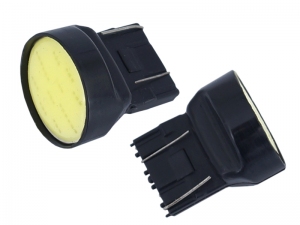 ŻARÓWKA W21/5W T20q  12V  1* COB LED CANBUS BIAŁA KPL 2 SZT.