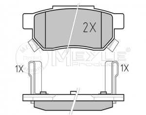 KLOCKI HAMULCOWE TYŁ - HONDA ACCORD, CIVIC, CRX