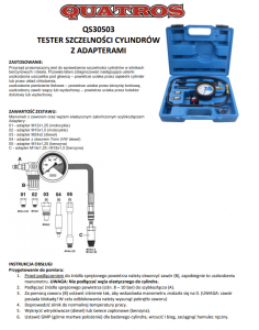 TESTER SZCZELNOŚCI CYLINDRÓW 7 SZT.