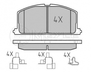 KLOCKI HAMULCOWE PRZÓD  VW  GOLF/JETTA/POLO  SEAT CORDOBA/IBIZA/TOLEDO  BEZ CZUJNIKÓW