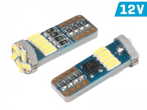 ŻARÓWKA W5W T10 12V SMD LED CANBUS BIAŁA KPL 2SZT