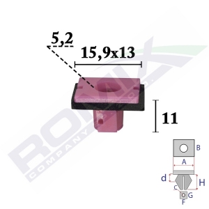 KOSTKA LISTEW DRZWI, BŁOTNIKÓW HYUNDAI     877562J000