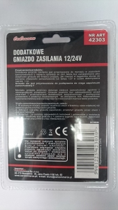 DODATKOWE GNIAZDO ZASILANIA 12/24V