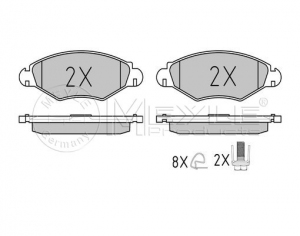 KLOCKI HAMULCOWE PRZÓD - PEUGEOT 206, 306