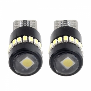 ŻARÓWKI W5W LED CANBUS 18SMD 3014 + 1SMD 1SMD T10 W5W BIAŁE 12V/24V 2 SZT KPL