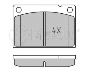 KLOCKI HAMULCOWE PRZÓD   VOLVO . 240-265 75- LUCAS